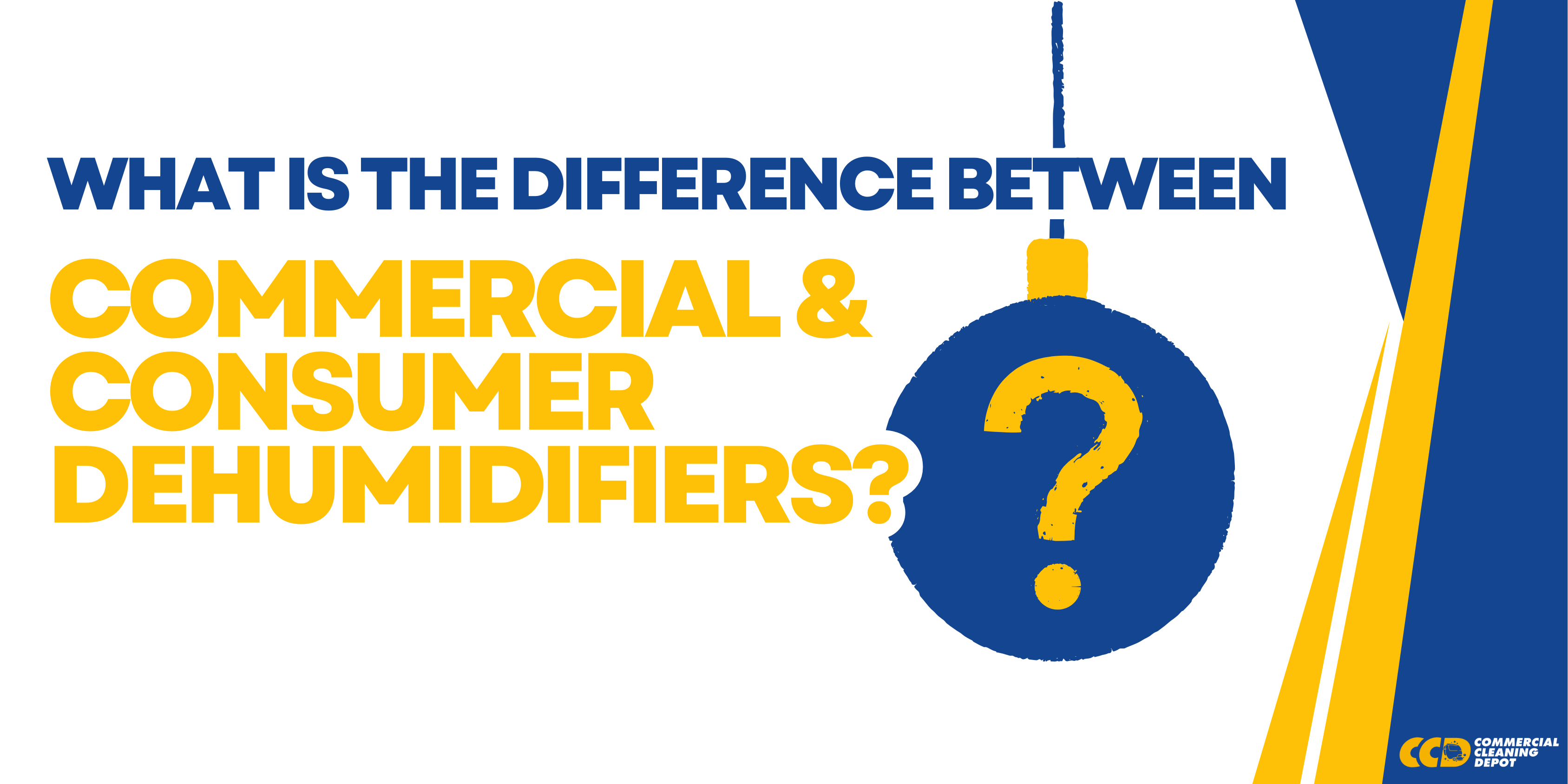 what is the difference between commercial and consumer dehumidifier