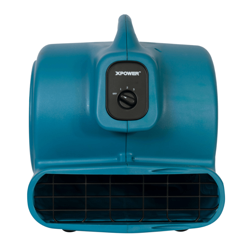 p-800 blue air mover front view
