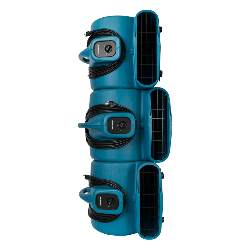 p-800 blue air mover stacked view