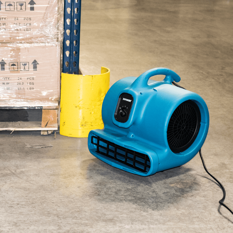 p-800 blue air mover application 1