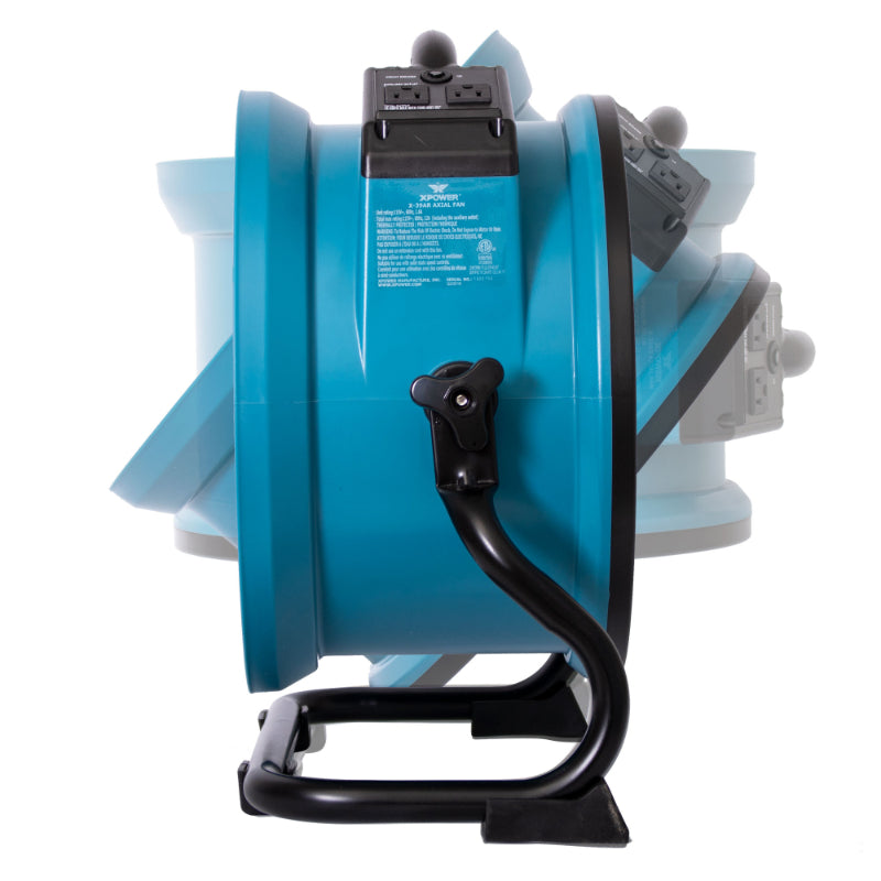 x-39ar blue axial air mover w power outlets 360 degree