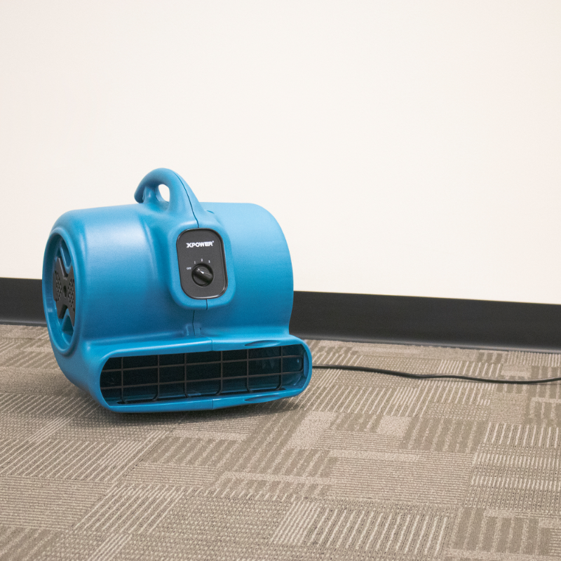p-800 blue air mover application 2