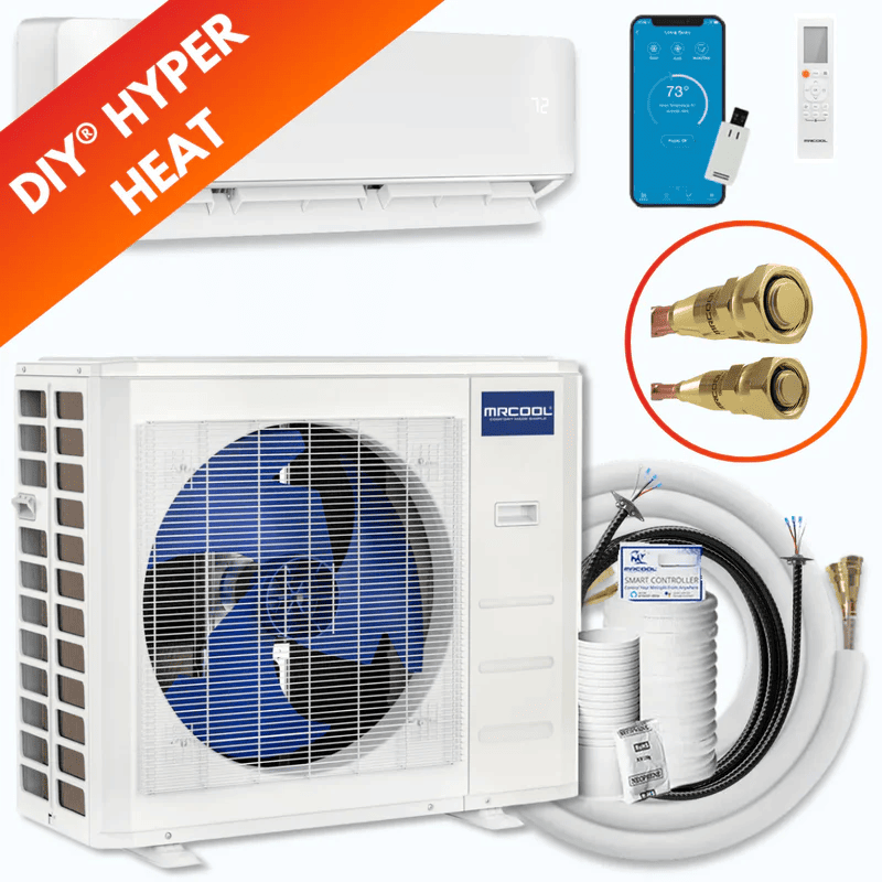 MRCOOL DIY Hyper Heat complete system quick connect smart control 230V cold climate