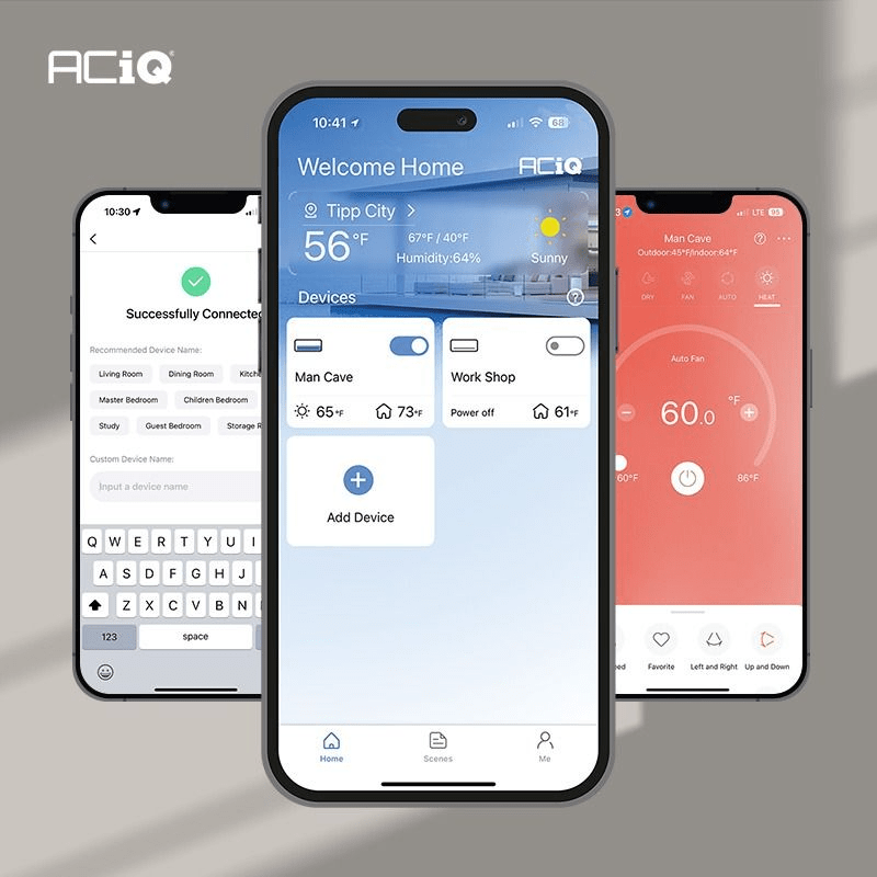 Mobile App WiFi Control for ACiQ 12,000 BTU Platinum Multi Zone Air Handler w/ WiFi