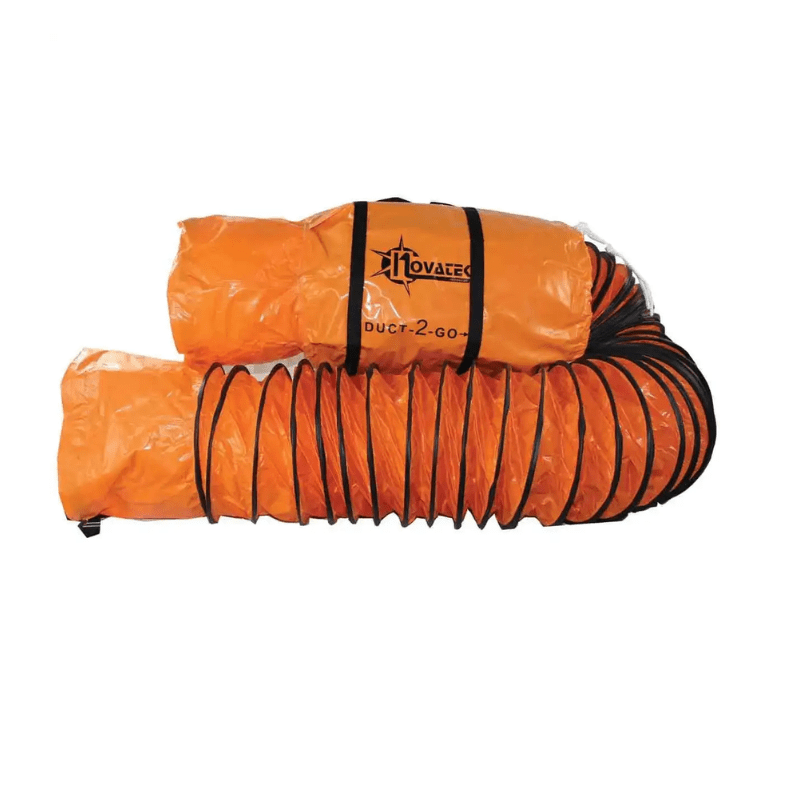 Novatek Duct-2-Go Safety Orange Vinyl Duct for Novair 700 1000 Series portable ventilation