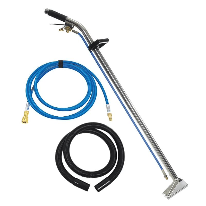 Sandia 80-8009-A 15 Ft. Vacuum and Solution Hoses – Includes 12" Stainless Steel Single Bend 1-Jet Wand