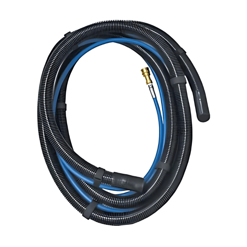 Sandia 80-8011 15 Ft. Vacuum and Solution Hoses – 1-1/4" straight cuffs with female and male quick disconnects
