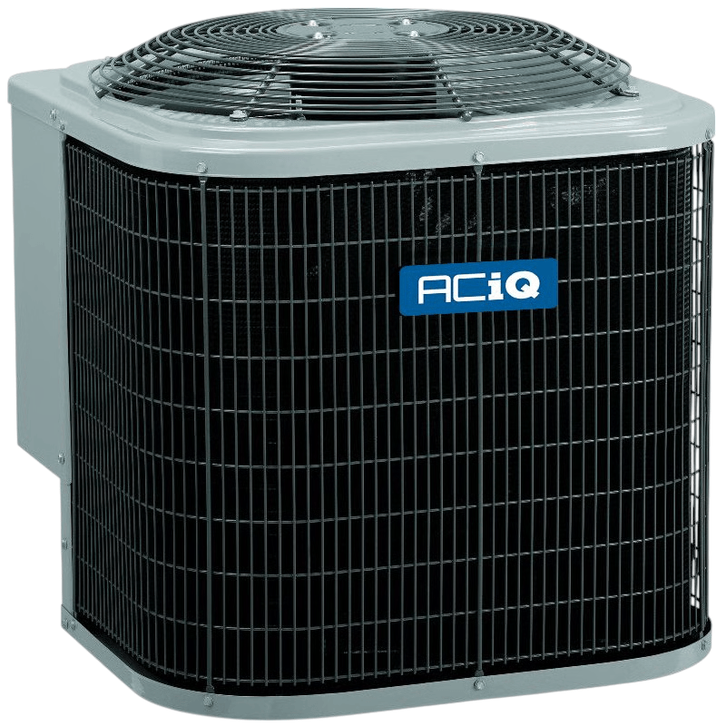 Right side view of the ACiQ 2.5 Ton 13.4 SEER2 Air Conditioner Condenser