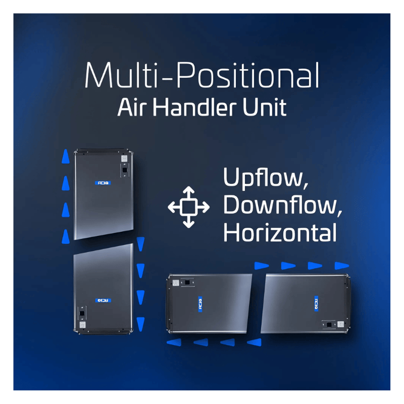 ACiQ 3 ton Extreme ducted air handler multi positional installation for flexible use