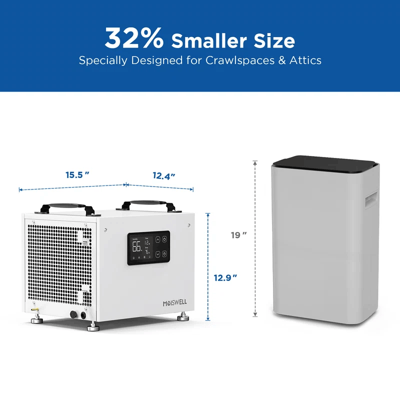 MOISWELL Defender SP60 compact crawl space dehumidifier