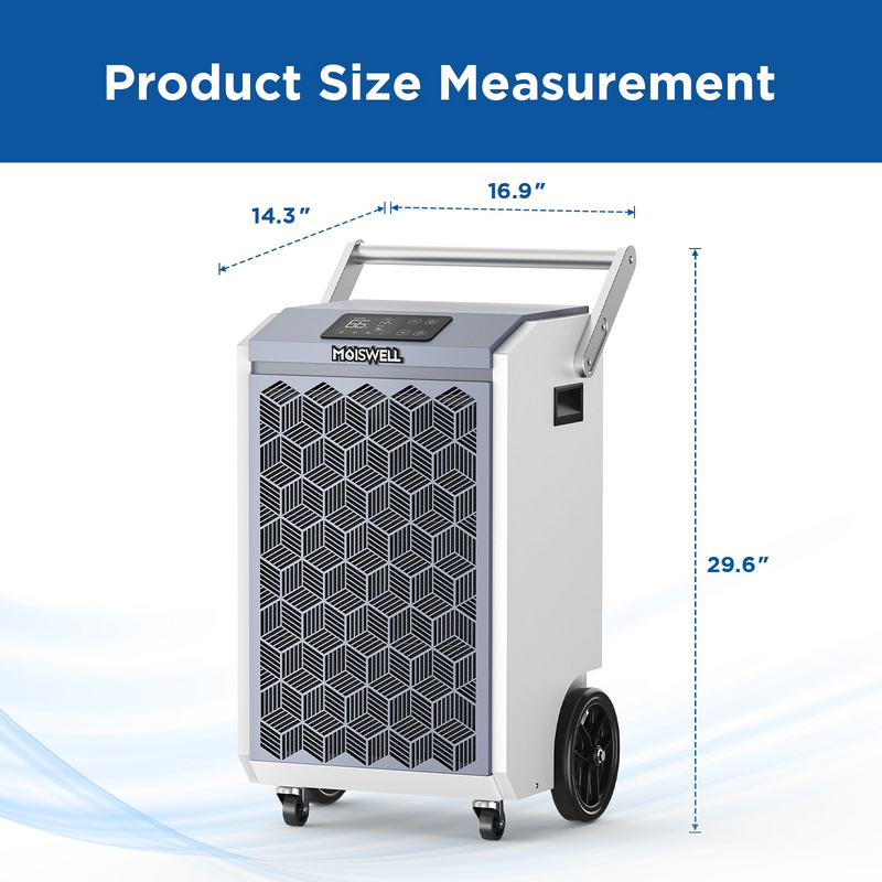 MOISWELL Pioneer XII Commercial Dehumidifier dimensions