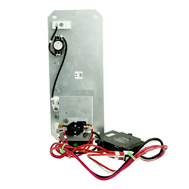 MRCOOL heat kit back panel with thermal switch and circuit breaker