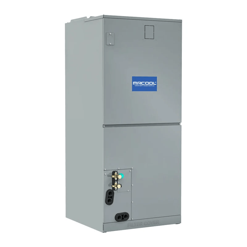 mrcool versapro 18000 btu 1.5 ton central ducted air handler front