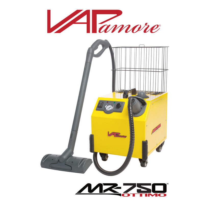 Vapamore MR-750 Ottimo Heavy Duty Steam Cleaning System with Suction Tube and  Smooth Surface Floor Head