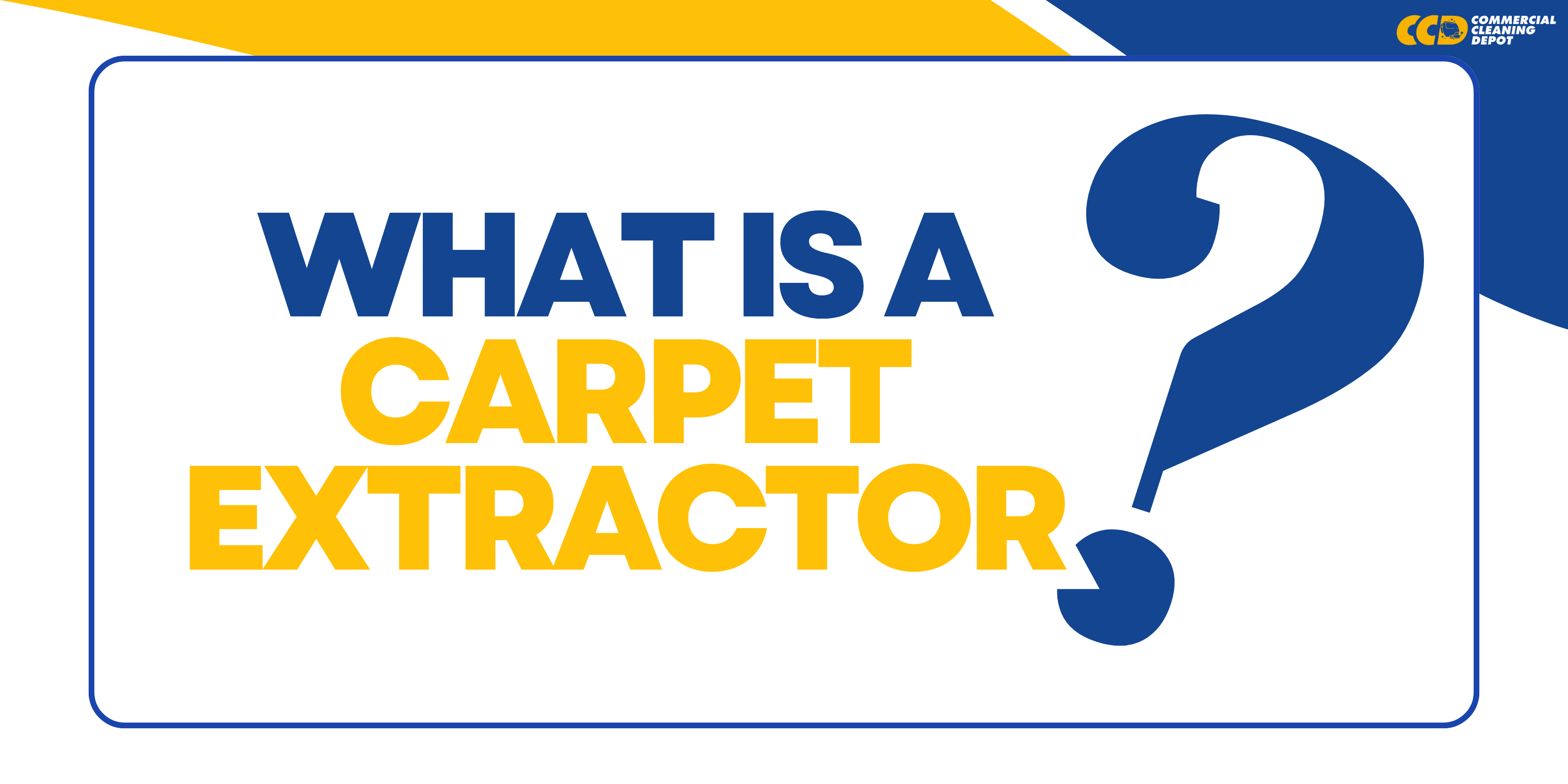 what is a carpet extractor