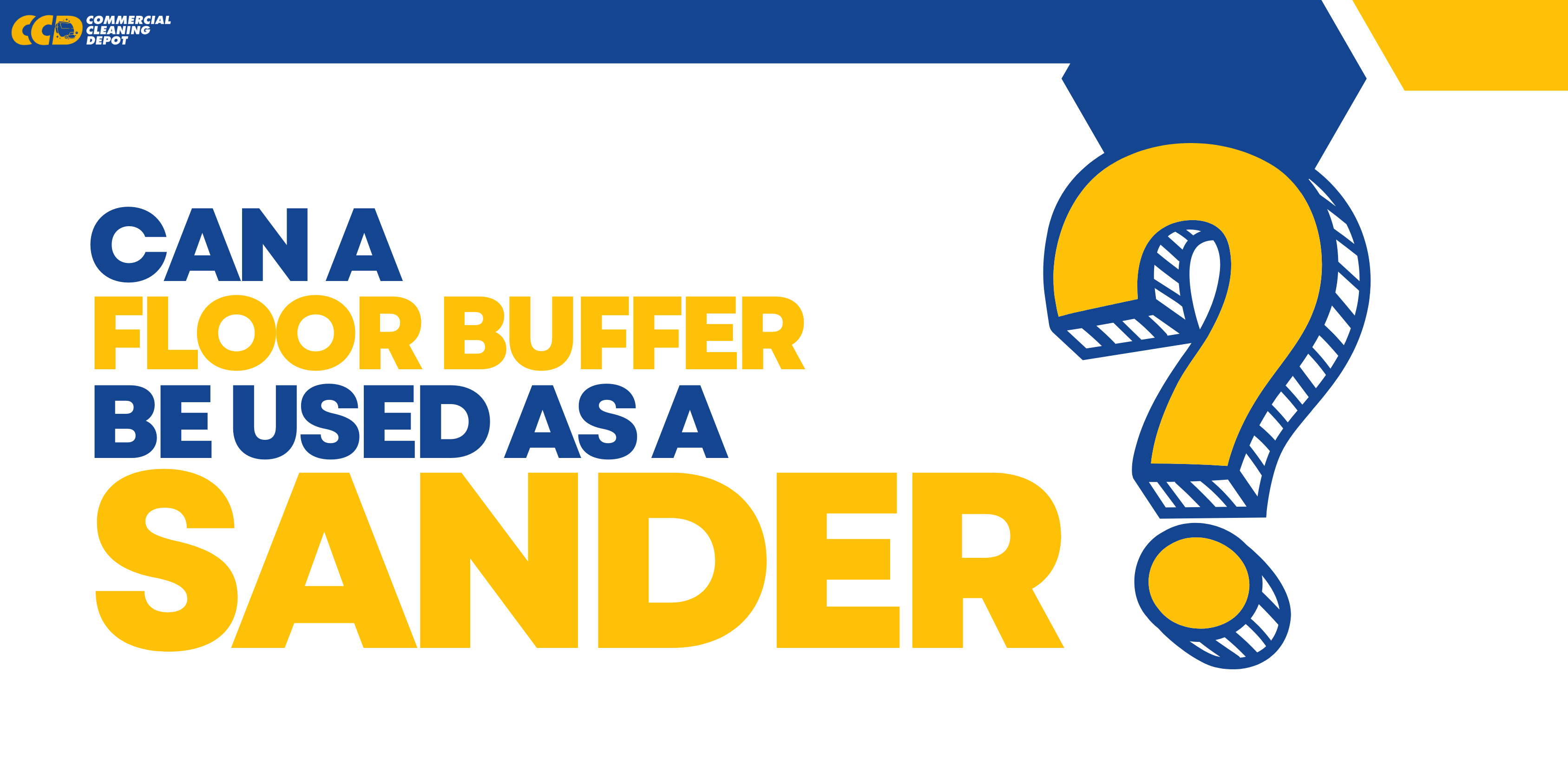 can a floor buffer be used as a sander