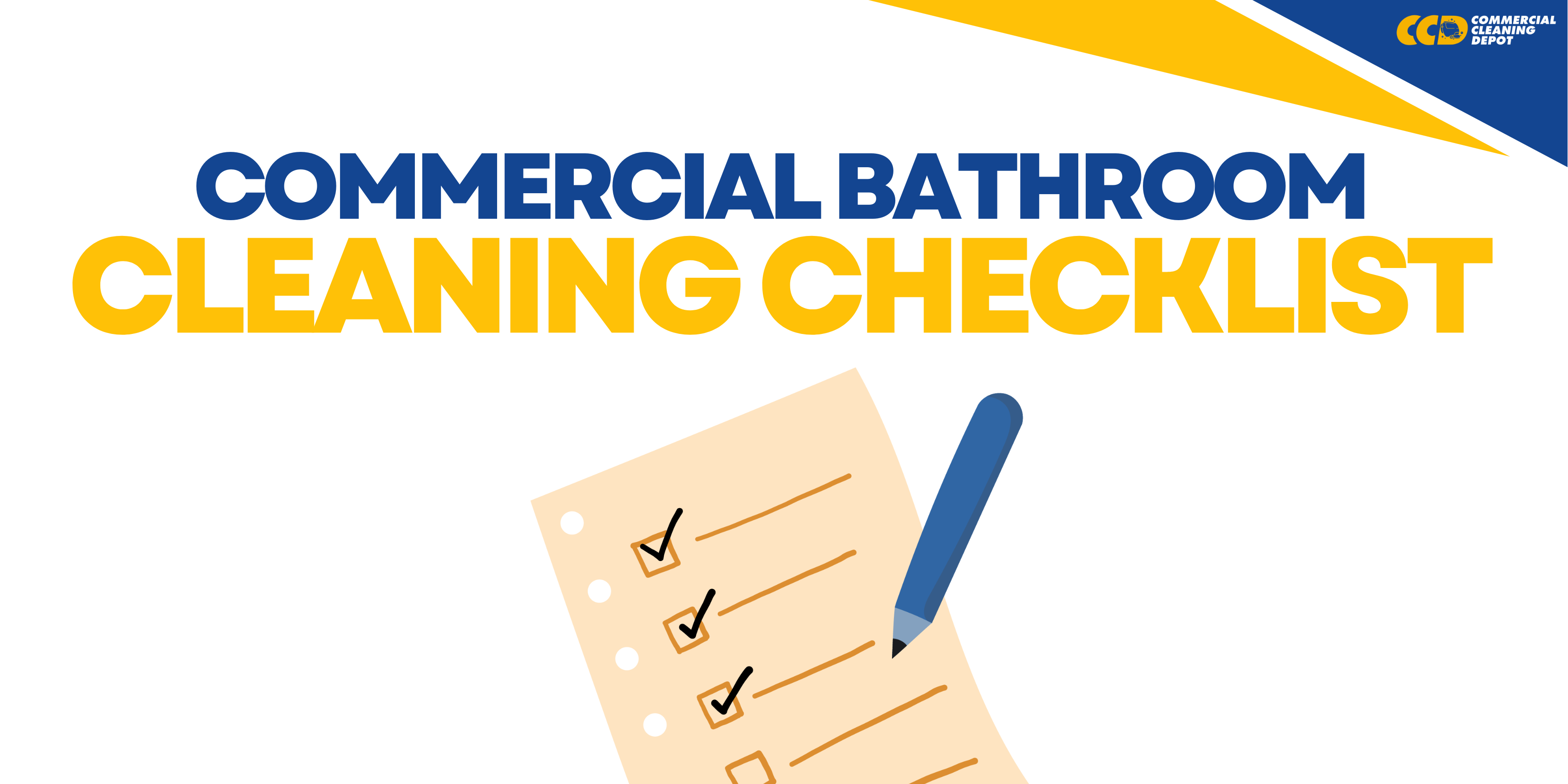 commercial bathroom cleaning checklist