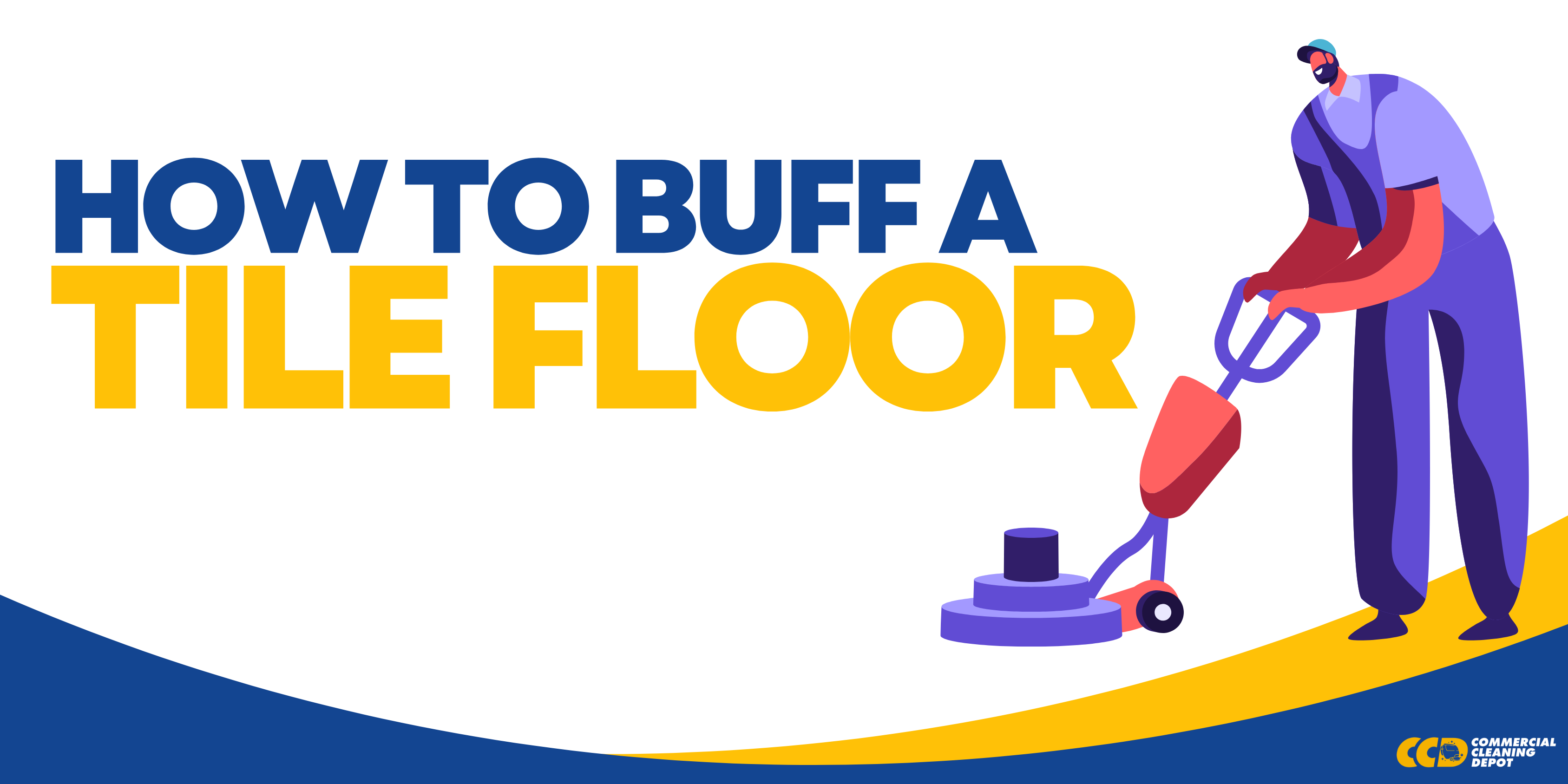 how to buff a tile floor