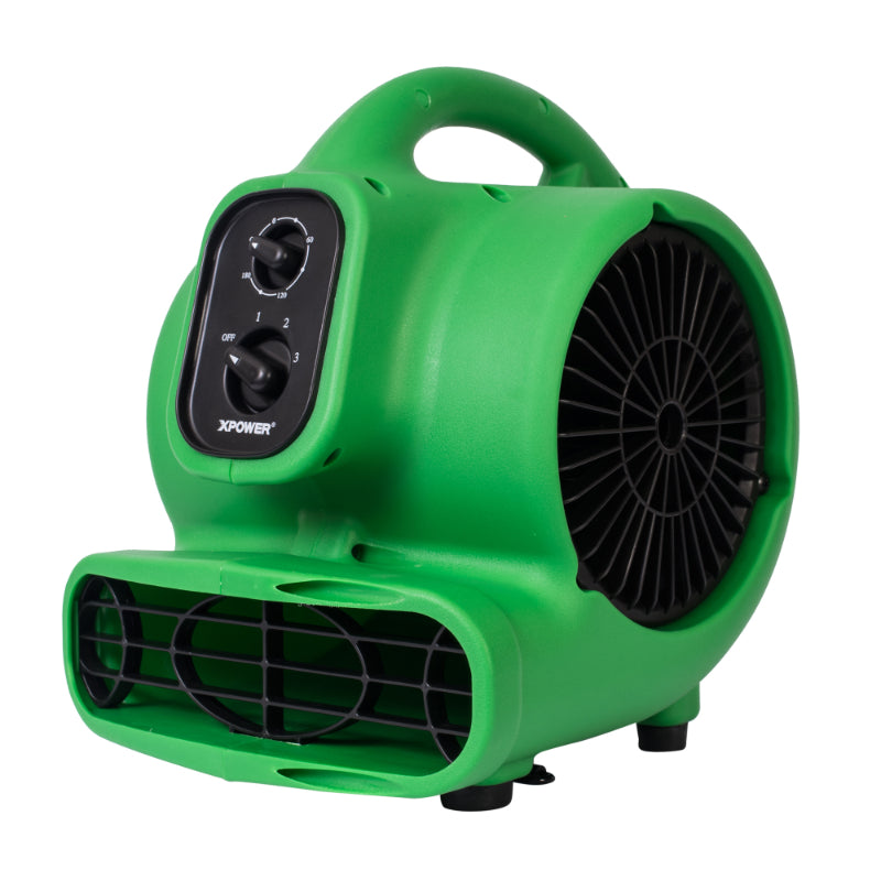 p-230at green mini mighty air mover right angle view