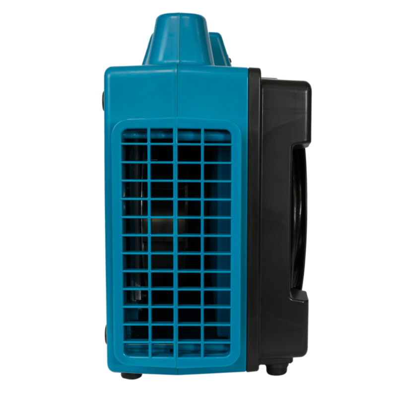 x-2480a blue hepa air scrubber left side view