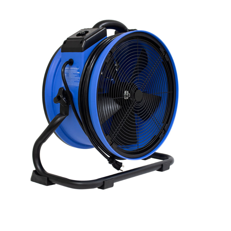 fc-300a air circulator w power outlets back right angle view