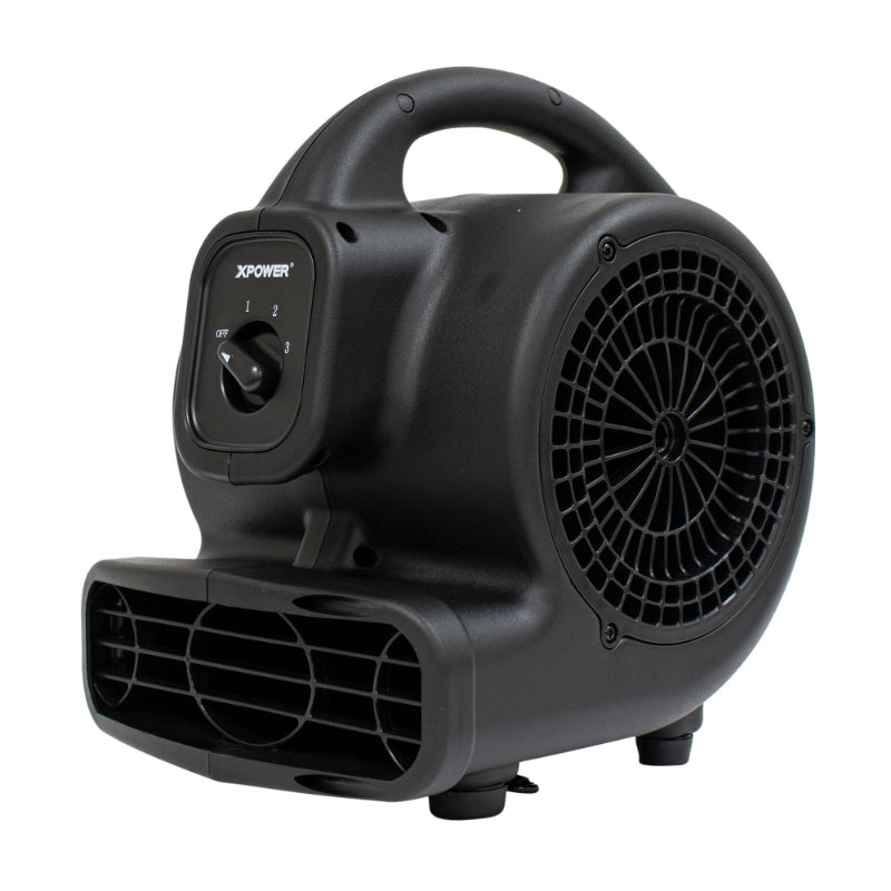 p-80a mini mighty air mover black right angle view