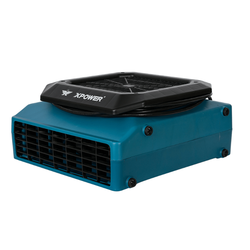 pl 700a blue low profile air mover right angle view