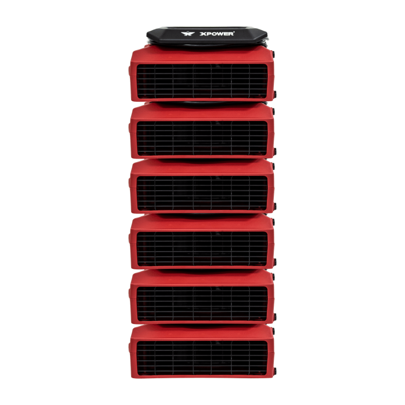 pl 700a red low profile air mover stacked view