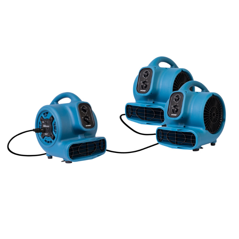 p-230at blue mini mighty air mover daisy chain