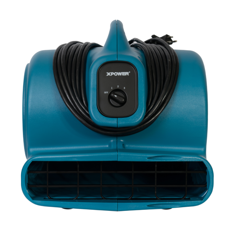 p-600a blue air mover front view wrap around