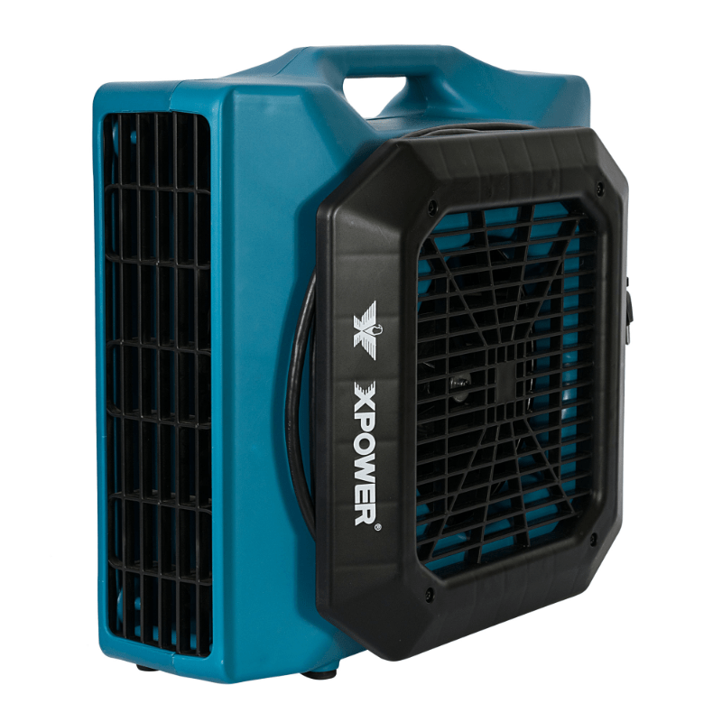 pl 700a blue low profile air mover side angle view