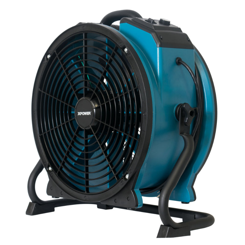 fc-420 air circulator utility floor fan right angle view