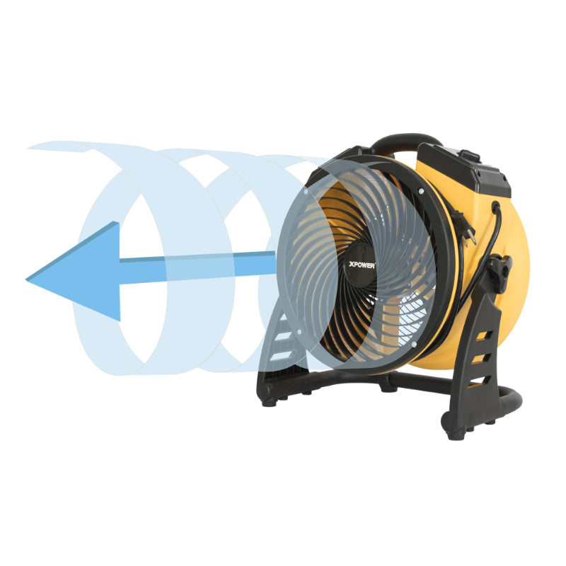 fc-100 air circulator utility floor fan air flow