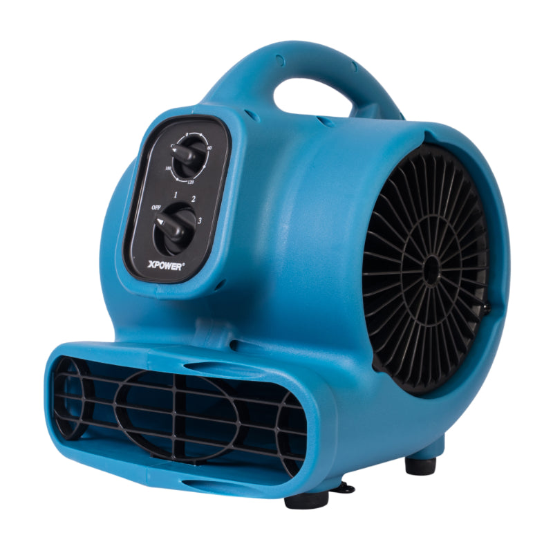 p-230at blue mini mighty air mover right angle view