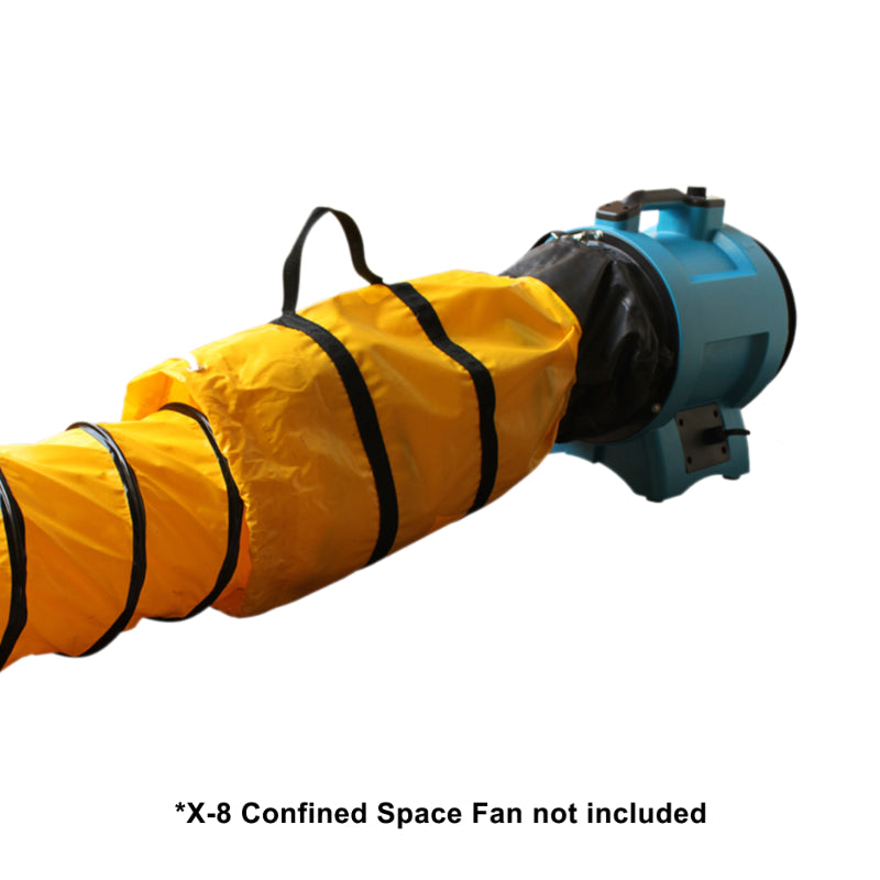 8dh15 duct hose with x-8 confined space fan