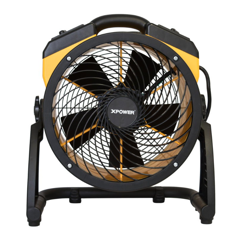 fc-100 air circulator utility floor fan front view