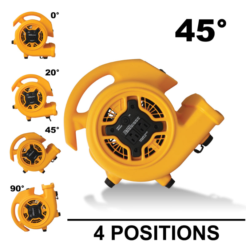 p-130a mini mighty air mover 4 positions