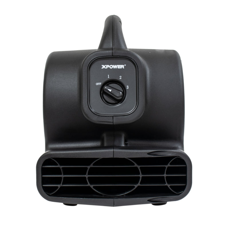 p-80a mini mighty air mover black front view