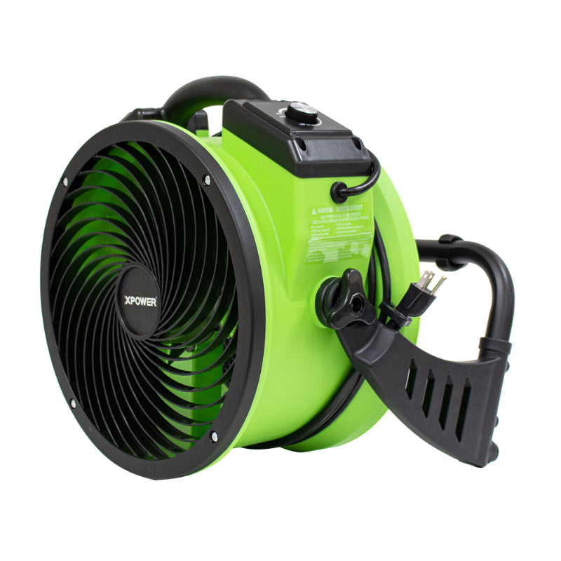 fc-250d air circulator utility floor fan right angle no rack view