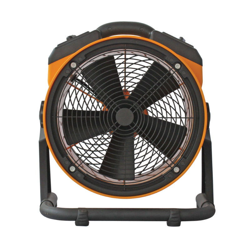 fc-100 air circulator utility floor fan back view