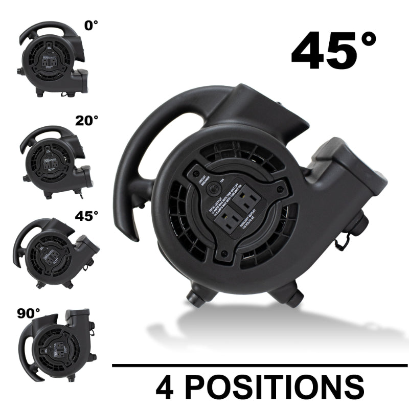 p-80a mini mighty air mover black positions