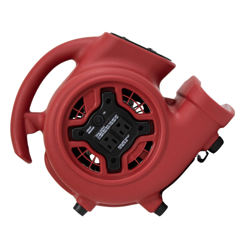 p-230at red mini mighty air mover 45 degrees