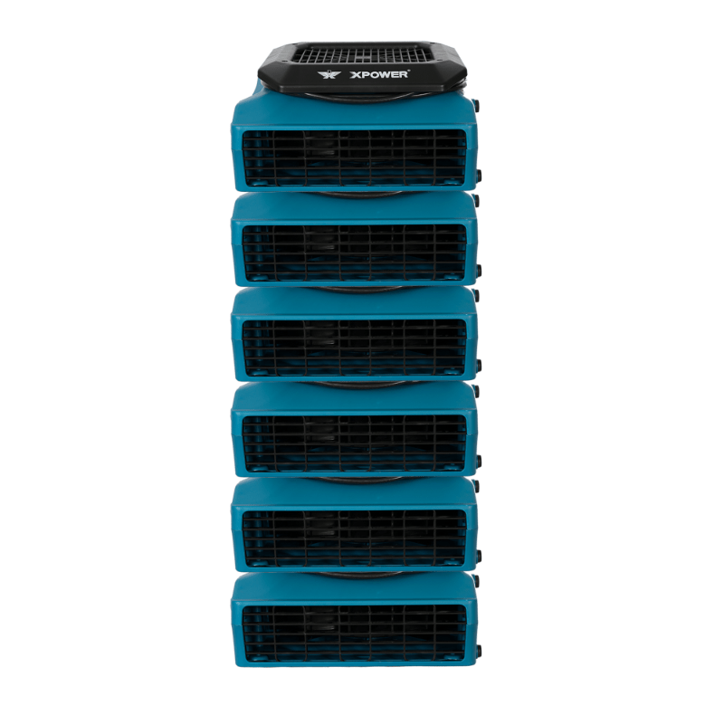 pl 700a blue low profile air mover stacked view