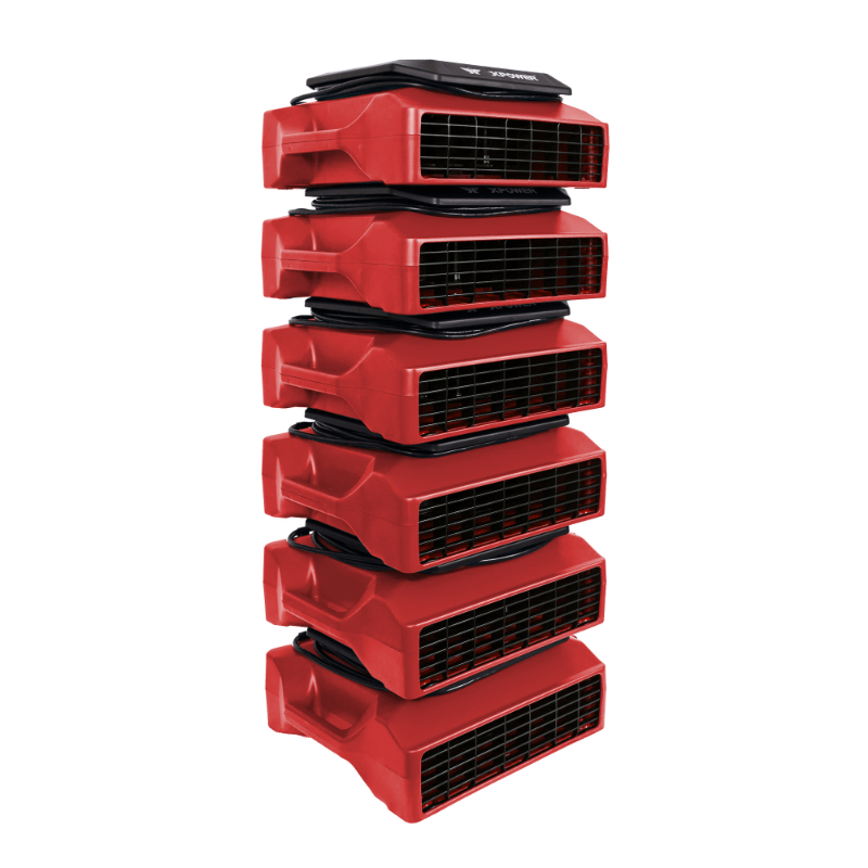 pl 700a red low profile air mover stacked view