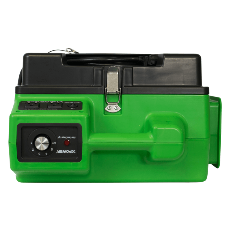 x-2480a green hepa air scrubber top view