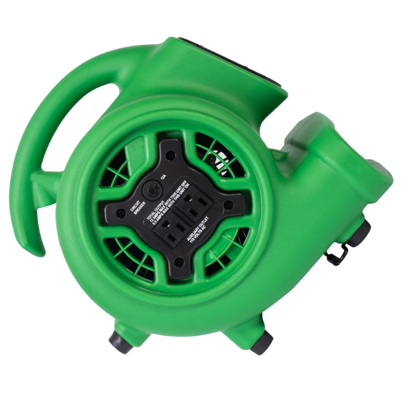 p-230at green mini mighty air mover 45 degrees