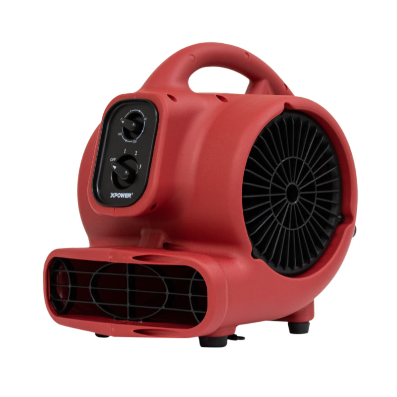 p-230at red mini mighty air mover right angle view