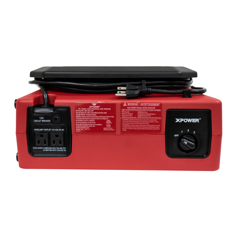 pl 700a red low profile air mover back view