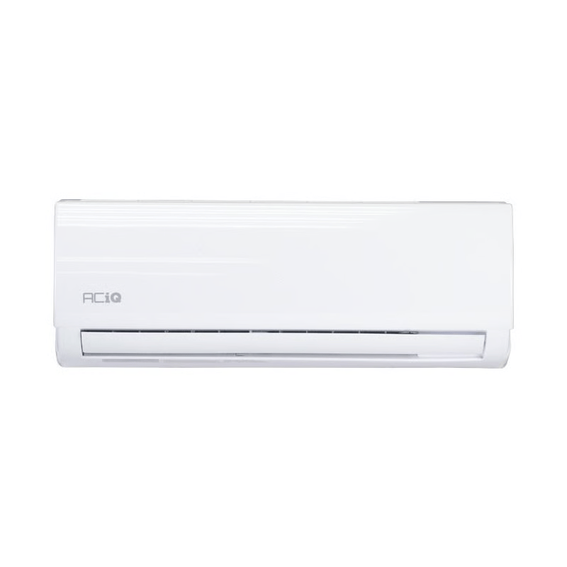 ACiQ 24000 BTU wall mounted indoor unit front view highlighting minimalist, modern design
