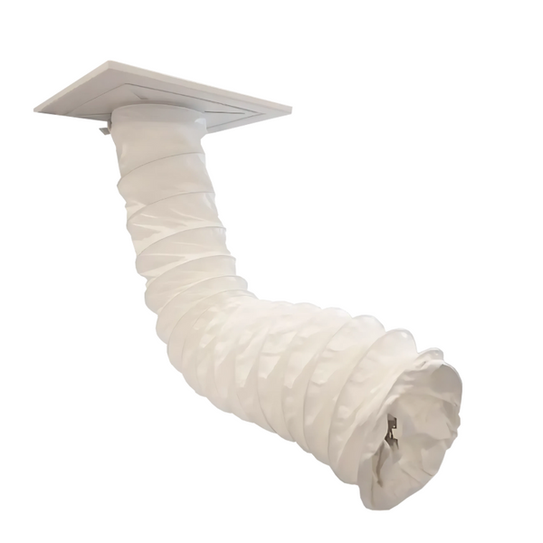 drop ceiling vent adapter for portable AC in suspended tile system